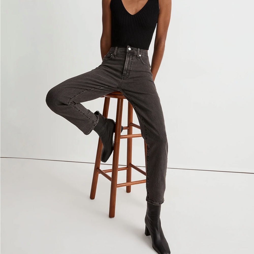 Madewell Perfect Vintage Straight Jean - Light Black Wash